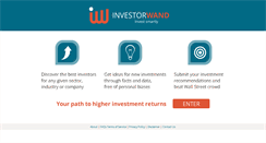 Desktop Screenshot of investorwand.com